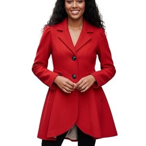 American Rag Red Pea Coat  Size XS